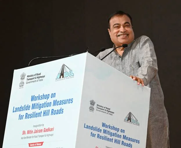भूस्खलन शमन कार्यशाला नितिन गडकरी