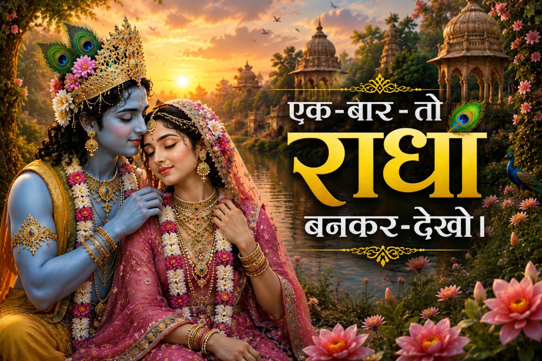 एक बार तो राधा बनकर देखो।